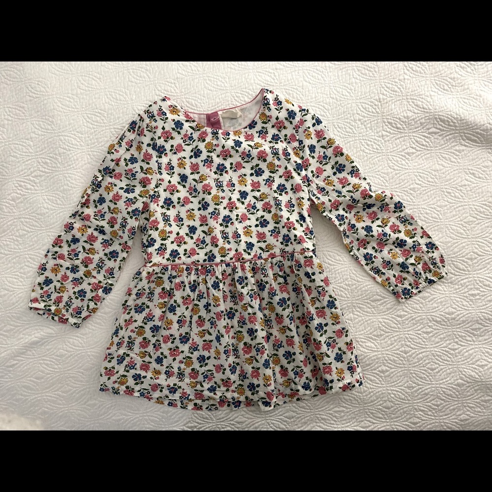 Mini Boden Floral Peplum top